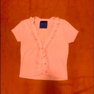 Ruffled pink Top